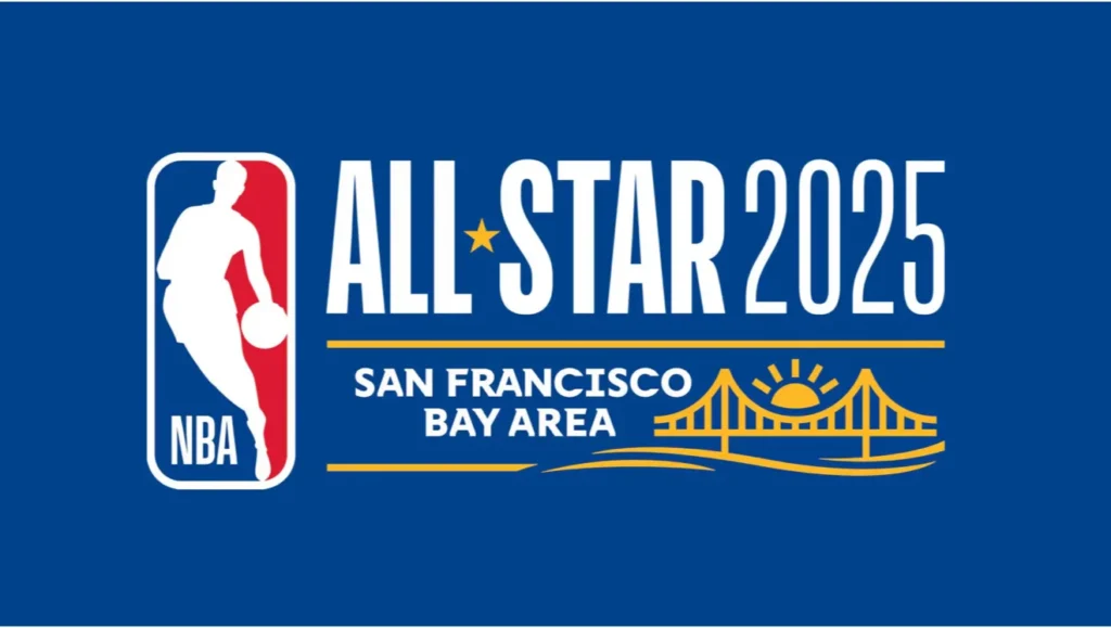 NBA All-Star 2024 logo with San Francisco Bay Area theme.