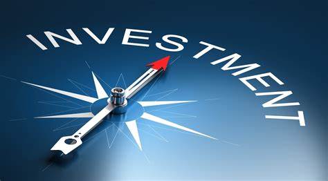 Compass needle pointing to 'Investment' symbolizing financial direction.